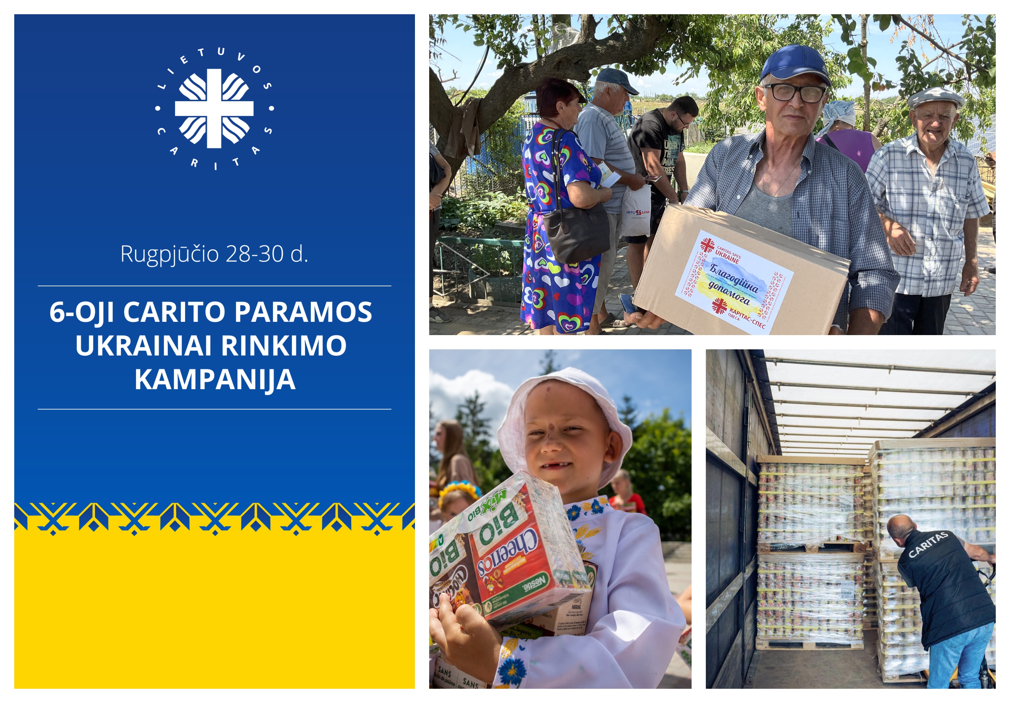 Prasideda 6-oji Carito paramos Ukrainai kampanija: vyks 3 dienas 30-yje Lietuvos miestų
